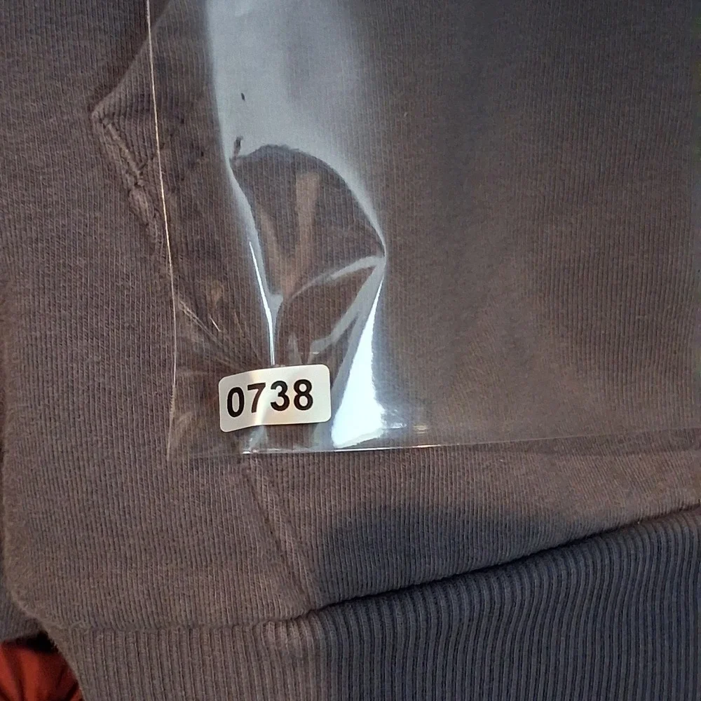 The North Face Mens XL Grey Blue Logo Pullover Hoodie Sleeve Zip Pocket